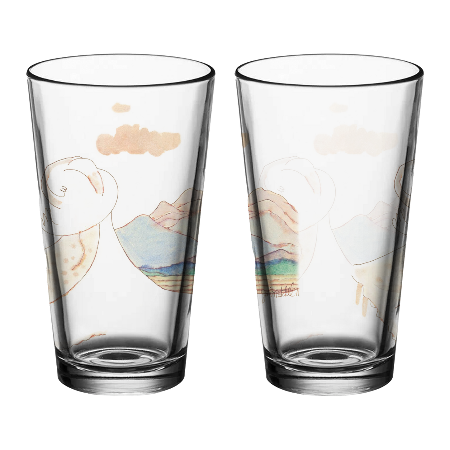 Court and Spark Pint Glass