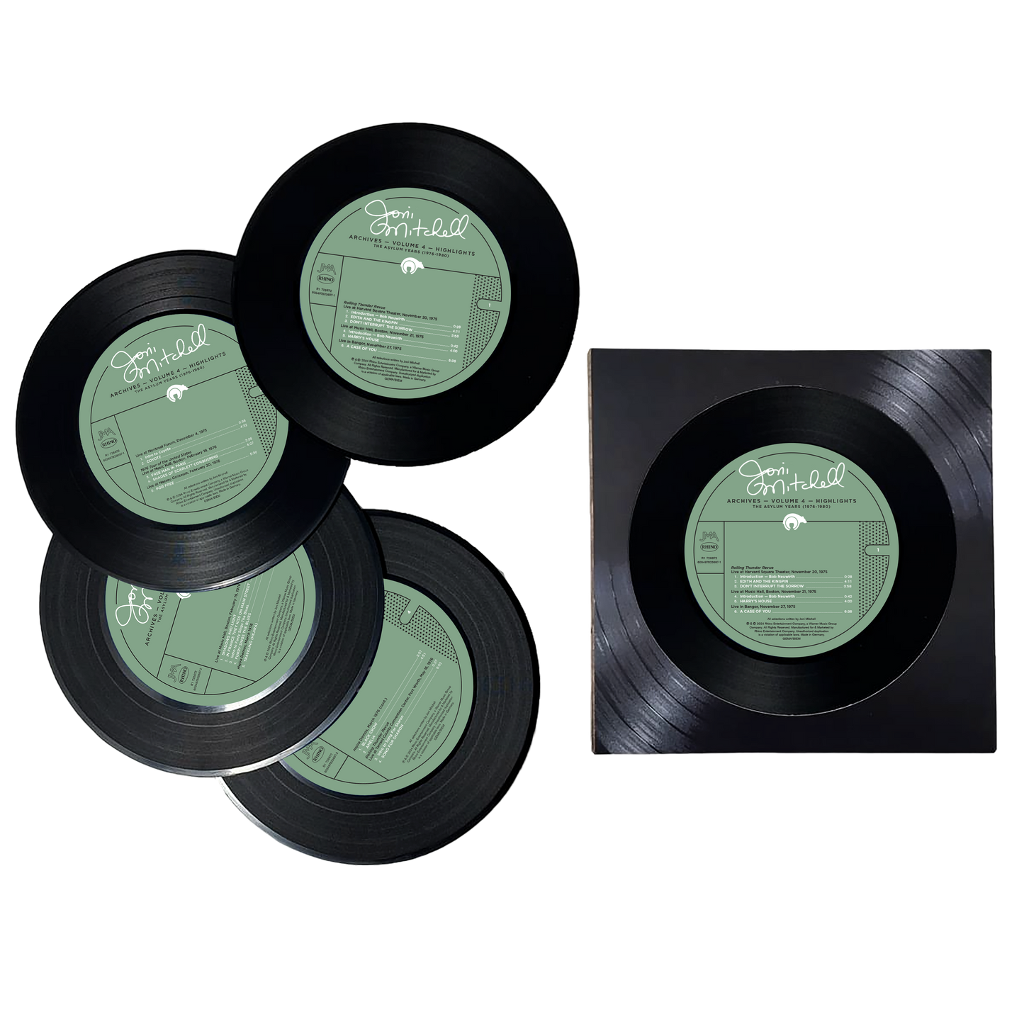 Archives IV Record Coaster Set