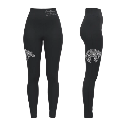 Sparkling Bear Rhinestone Leggings